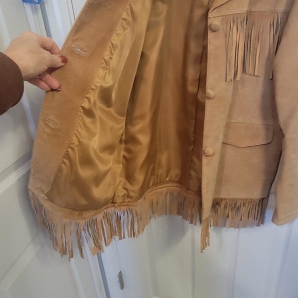 Leather Fringe Jacket Unisex - Picture 4 of 8